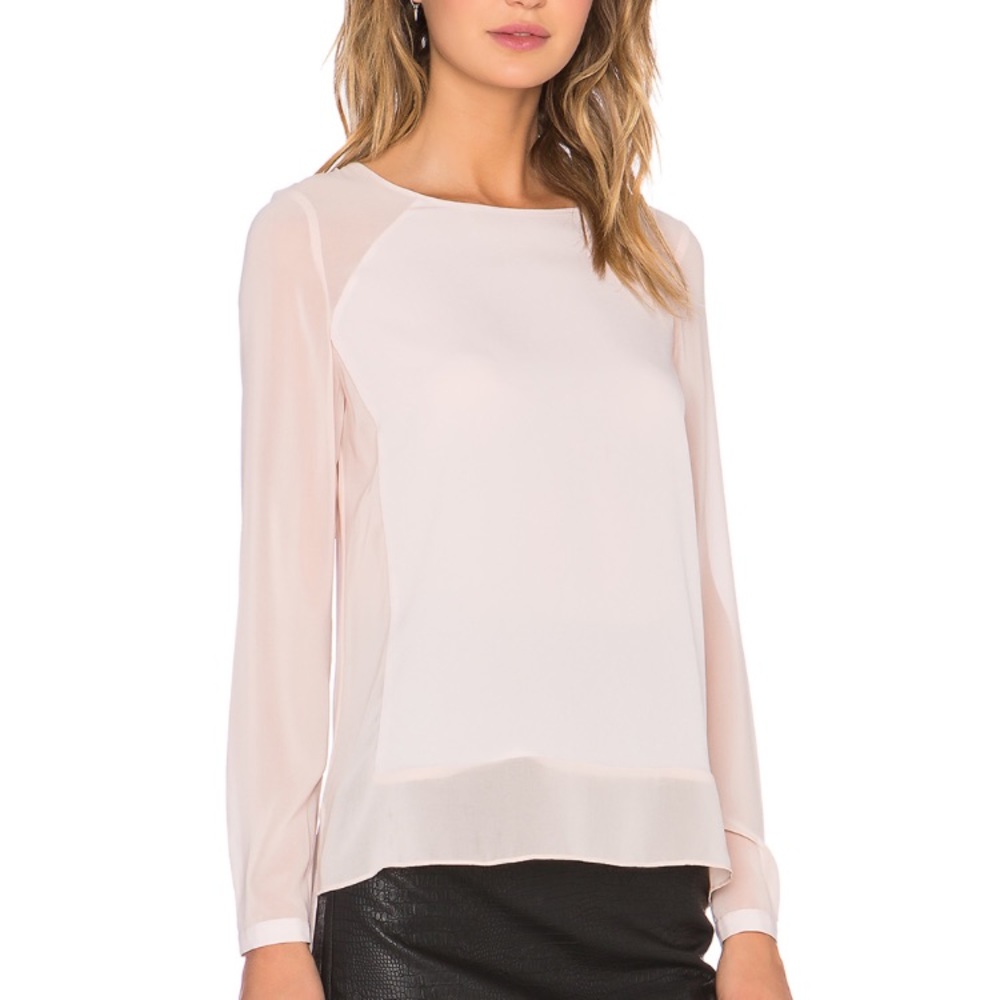 Long Sleeve Fuschia Blouse